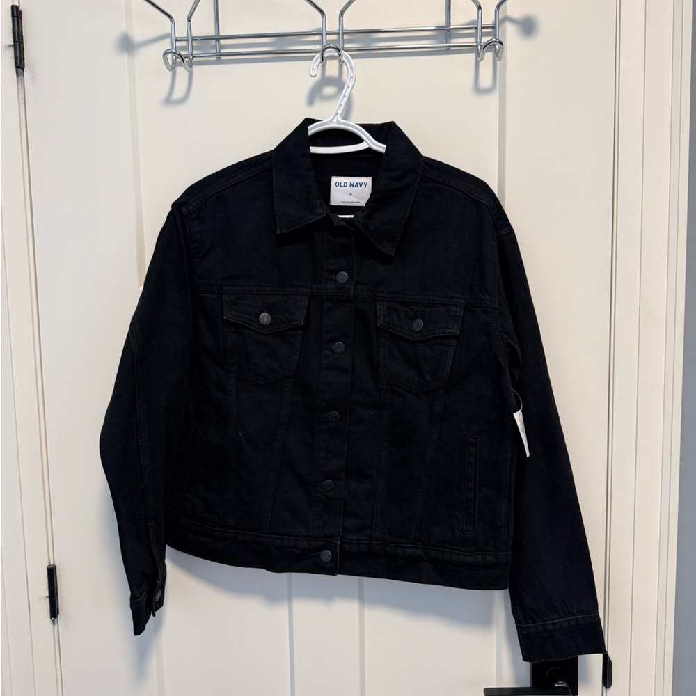 Old Navy Charcoal Button-Up Jacket